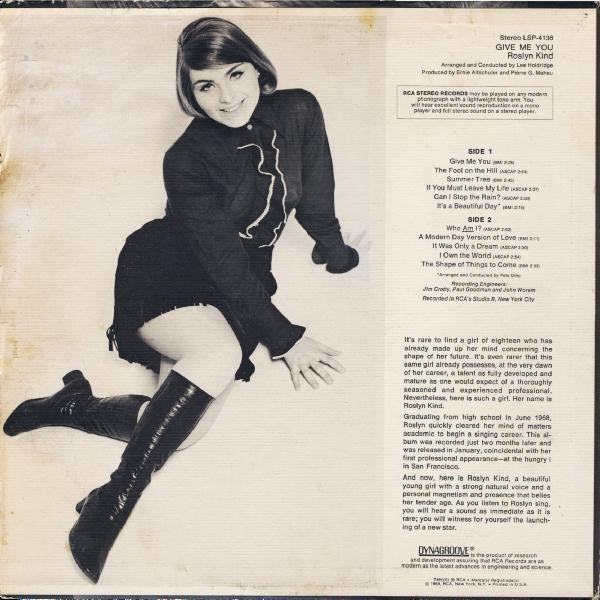 Kind, Roslyn - Give Me You (VG+) (Vinyl LP)
