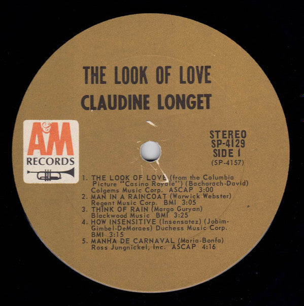 Longet, Claudine - The Look Of Love (VG+) (Vinyl LP)