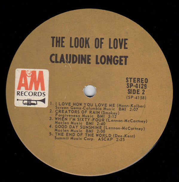 Longet, Claudine - The Look Of Love (VG+) (Vinyl LP)