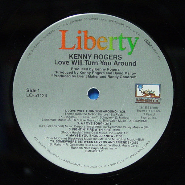 Rogers, Kenny - Love Will Turn You Around (Vinyl, VG+) (Vinyl LP)