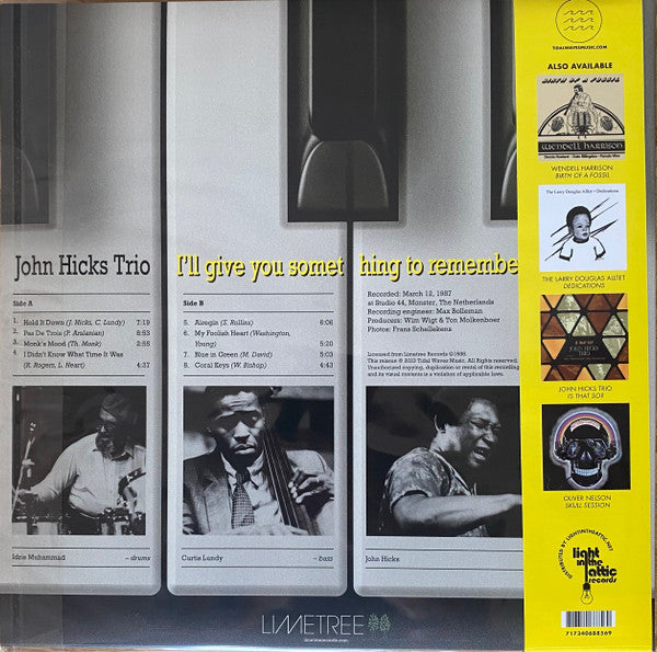 Hicks, John Trio - I'll Give You Something To Remember Me By... (Vinyl, NM or M-) (Vinyl LP)