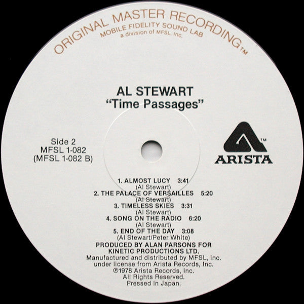 Stewart, Al - Time Passages (Vinyl, VG+) (Vinyl LP)