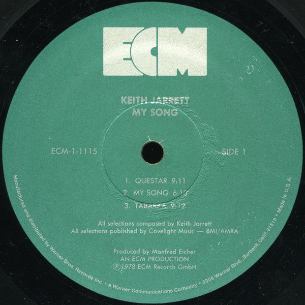 Jarrett, Keith with Jan Garbarek, Palle Danielsson, Jon Christensen - My Song (Vinyl, VG) (Vinyl LP)