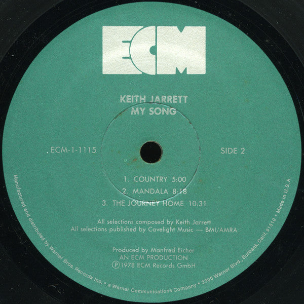 Jarrett, Keith with Jan Garbarek, Palle Danielsson, Jon Christensen - My Song (Vinyl, VG) (Vinyl LP)