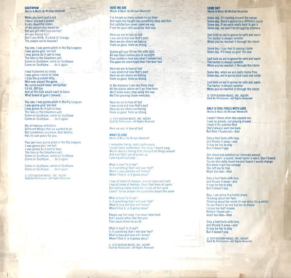 Wendroff, Michael - Southpaw (VG+) (Vinyl LP)