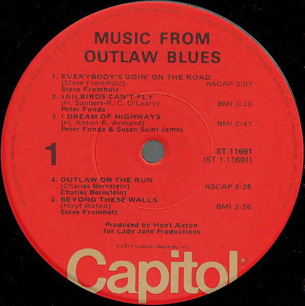 Outlaw Blues, Music from (VG+) (Vinyl LP)