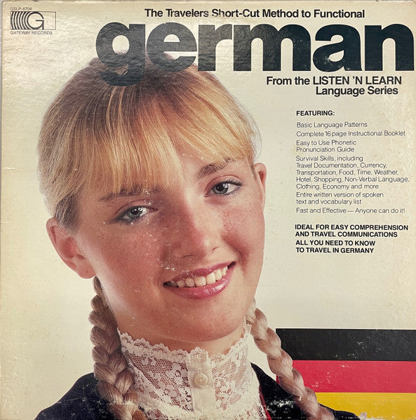 Travelers Short-Cut Method To Functional German (Vinyl, VG+) (Vinyl LP)