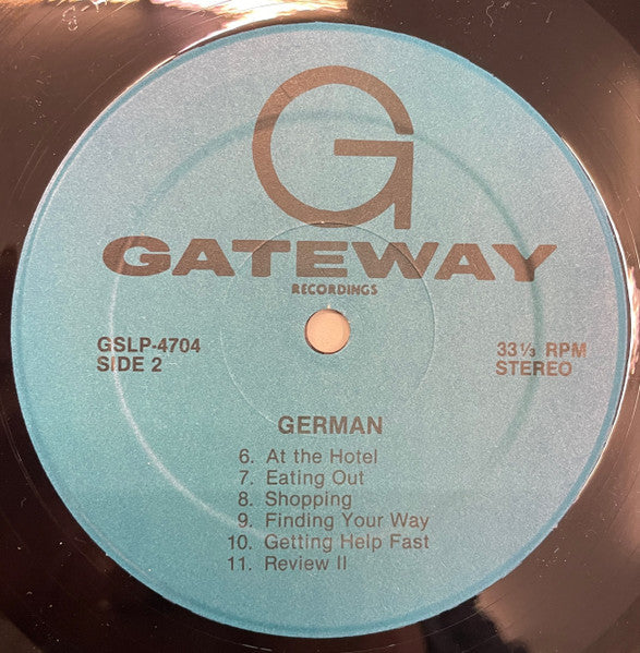 Travelers Short-Cut Method To Functional German (Vinyl, VG+) (Vinyl LP)