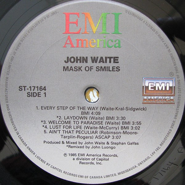 Waite, John - Mask Of Smiles (VG+) (Vinyl LP)
