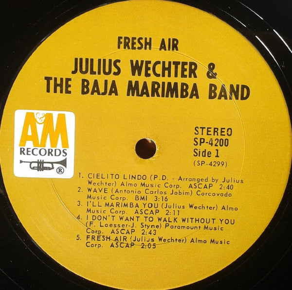 Wechter, Julius And The Baja Marimba Band* - Fresh Air (Vinyl, VG) (Vinyl LP)