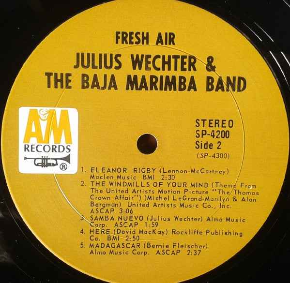 Wechter, Julius And The Baja Marimba Band* - Fresh Air (Vinyl, VG) (Vinyl LP)