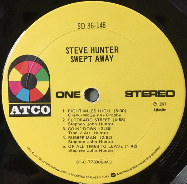 Hunter, Steve - Swept Away (VG+) (Vinyl LP)