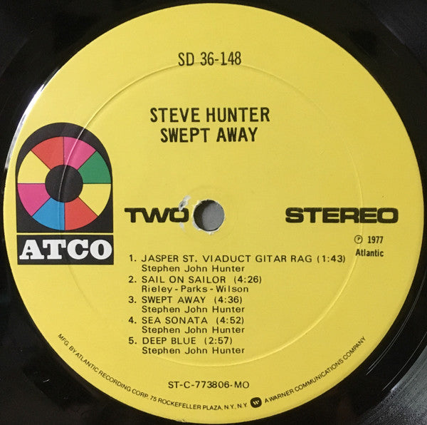 Hunter, Steve - Swept Away (VG+) (Vinyl LP)