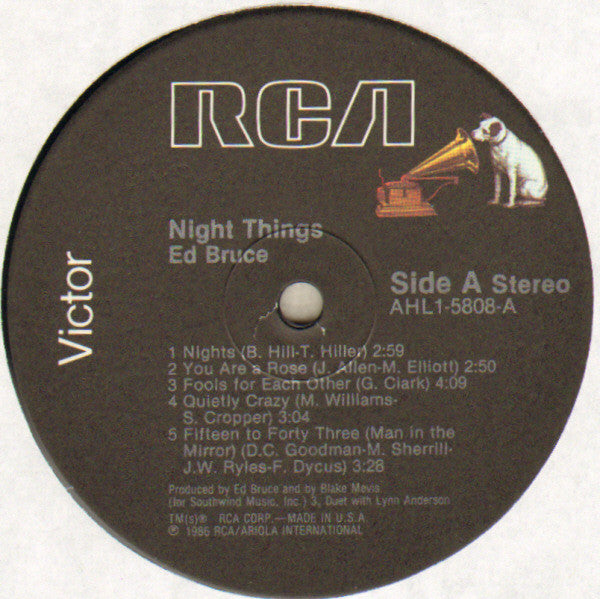 Bruce, Ed - Night Things (VG) (Vinyl LP)