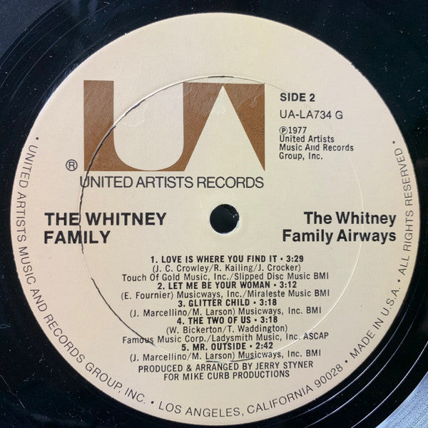 Whitney Family - Airways (VG+) (Vinyl LP)