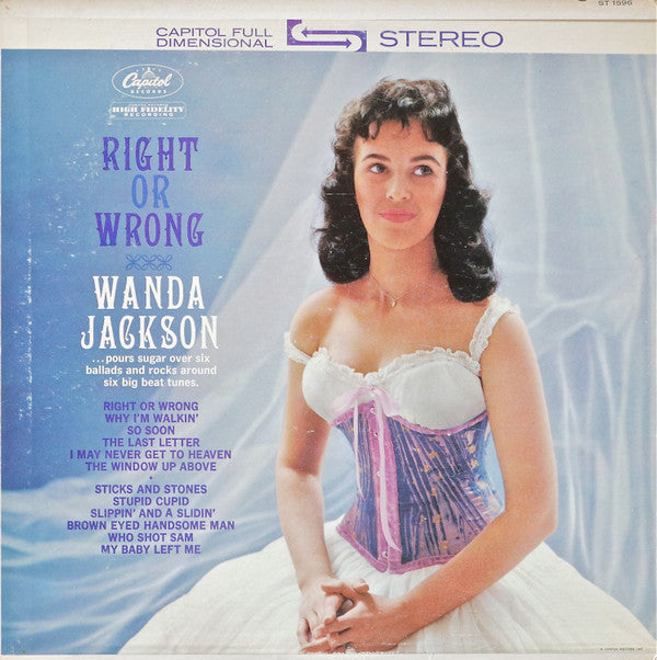 Jackson, Wanda - Right Or Wrong (G+) (Vinyl LP)