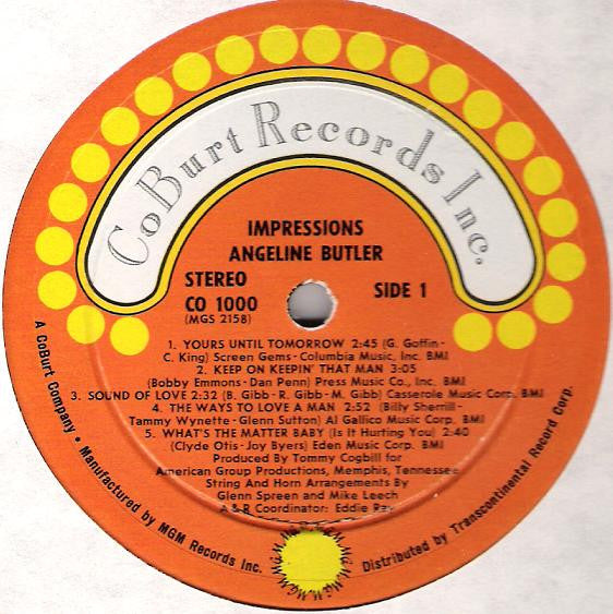 Butler, Angeline - Impressions (VG+) (Vinyl LP)