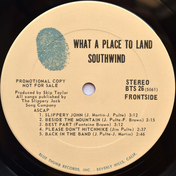 Southwind - What A Place To Land (NM or M-) (Vinyl LP)