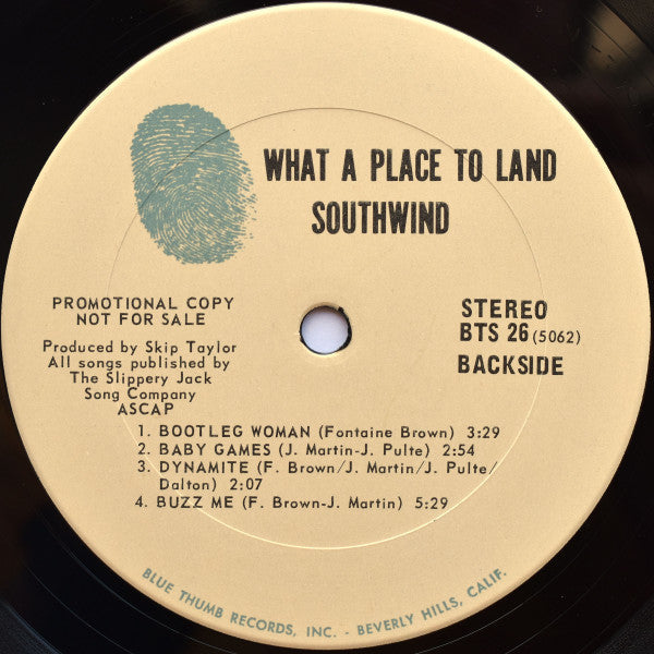 Southwind - What A Place To Land (NM or M-) (Vinyl LP)