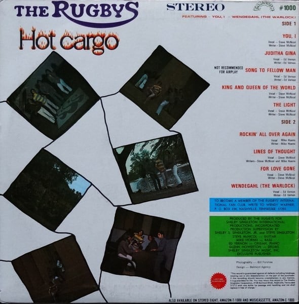 Rugbys - Hot Cargo (VG+) (Vinyl LP)