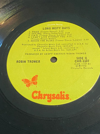 Trower, Robin - Long Misty Days (VG) (Vinyl LP)