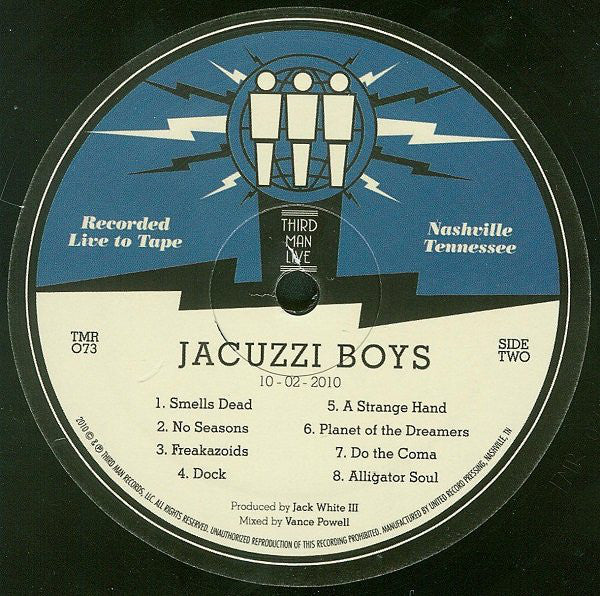 Jacuzzi Boys  - Live At Third Man (VG+) (Vinyl LP)