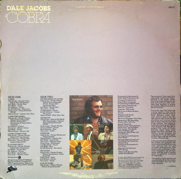 Jacobs, Dale & Cobra - Dale Jacobs & Cobra (VG) (Vinyl LP)