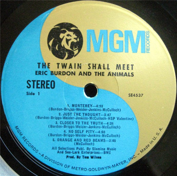 Burdon, Eric & The Animals - The Twain Shall Meet (VG+) (Vinyl LP)