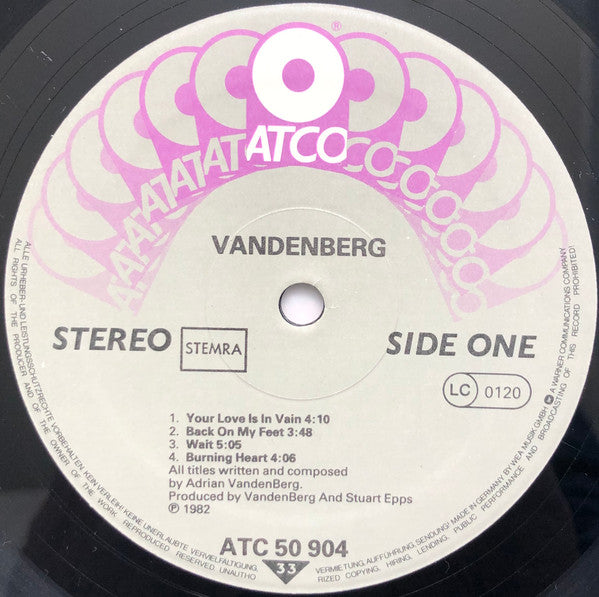 Vandenberg - Vandenberg (VG+) (Vinyl LP)