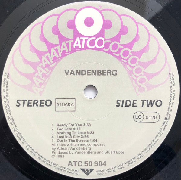 Vandenberg - Vandenberg (VG+) (Vinyl LP)
