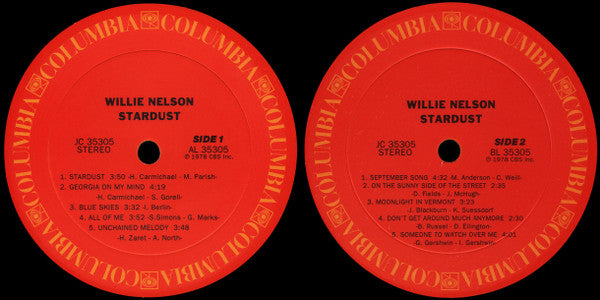 Nelson, Willie - Stardust (Vinyl, VG+) (Vinyl LP)