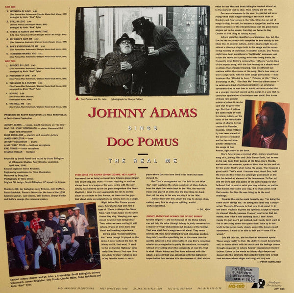 Adams, Johnny - Johnny Adams Sings Doc Pomus: The Real Me (Vinyl, VG+) (Vinyl LP)