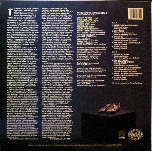 Adams, Johnny - Walking On A Tightrope (The Songs Of Percy Mayfield) (Vinyl, VG+) (Vinyl LP)