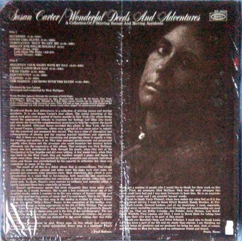 Carter, Susan - Wonderful Deeds And Adventures (NM or M-) (Vinyl LP)