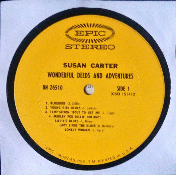 Carter, Susan - Wonderful Deeds And Adventures (NM or M-) (Vinyl LP)