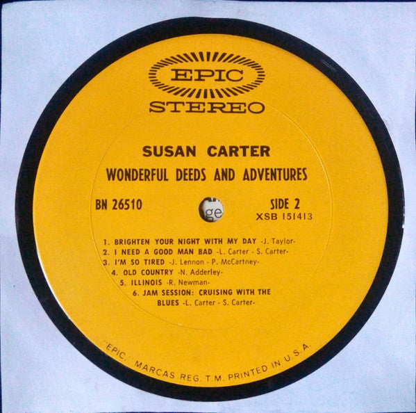 Carter, Susan - Wonderful Deeds And Adventures (NM or M-) (Vinyl LP)