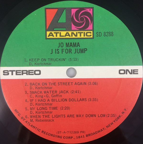 Jo Mama - J Is For Jump (VG) (Vinyl LP)
