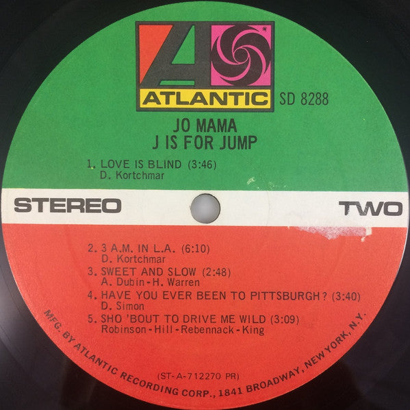 Jo Mama - J Is For Jump (VG) (Vinyl LP)