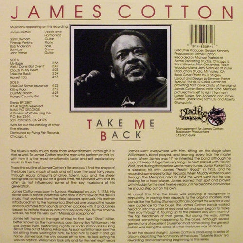 Cotton, James - Take Me Back (Vinyl, VG+) (Vinyl LP)