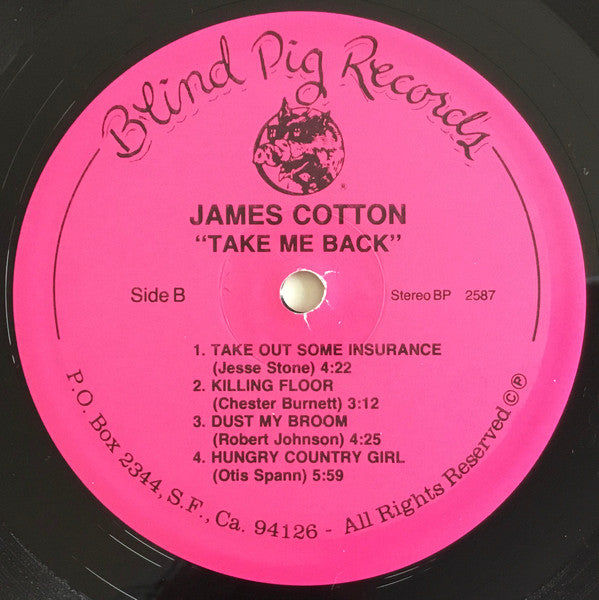 Cotton, James - Take Me Back (Vinyl, VG+) (Vinyl LP)