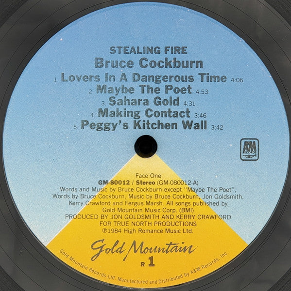 Cockburn, Bruce - Stealing Fire (VG+) (Vinyl LP)