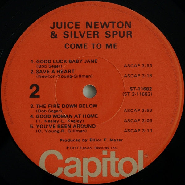 Newton, Juice & Silver Spur - Come To Me (VG+) (Vinyl LP)