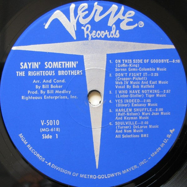 Righteous Brothers - Sayin' Somethin' (VG) (Vinyl LP)