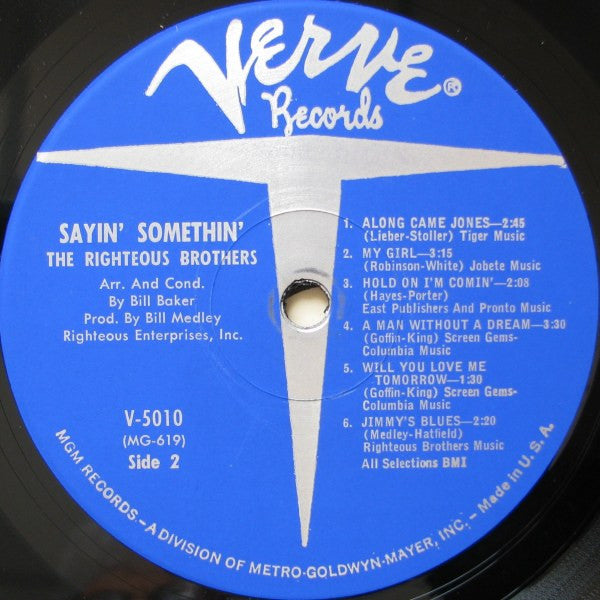 Righteous Brothers - Sayin' Somethin' (VG) (Vinyl LP)