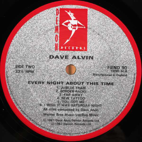 Alvin, Dave - Every Night About This Time (VG) (Vinyl LP)