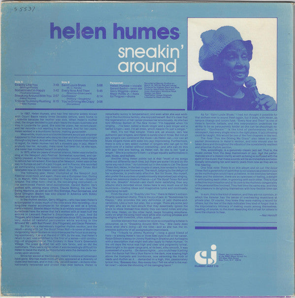 Humes, Helen - Sneakin' Around (Vinyl, VG+) (Vinyl LP)