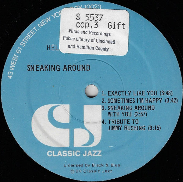 Humes, Helen - Sneakin' Around (Vinyl, VG+) (Vinyl LP)