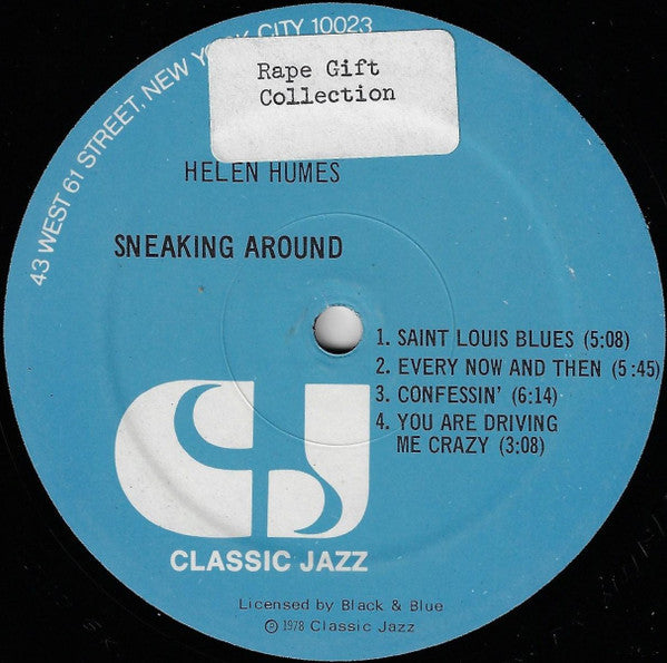 Humes, Helen - Sneakin' Around (Vinyl, VG+) (Vinyl LP)