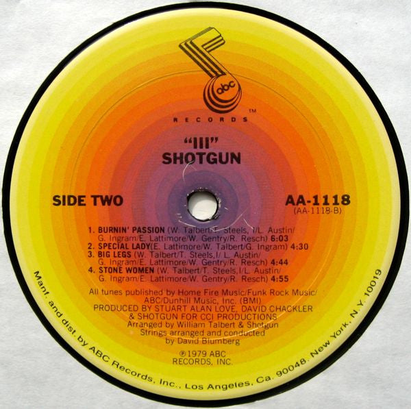 Shotgun  - Shotgun III (VG) (Vinyl LP)