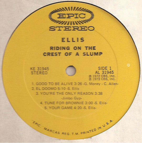 Ellis  - Riding On The Crest Of A Slump (NM or M-) (Vinyl LP)